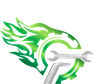 Logo Green Flame - Mecânica Automotiva